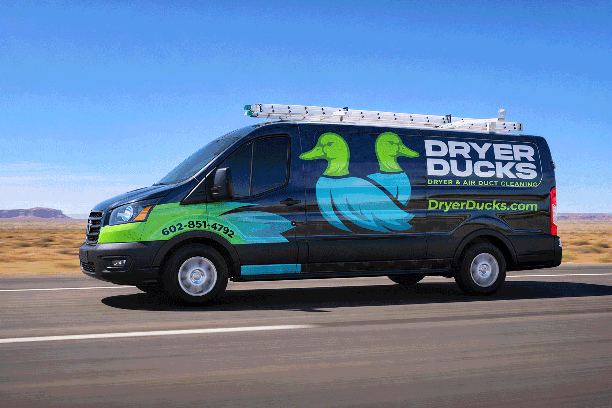 Dryer Ducks service van